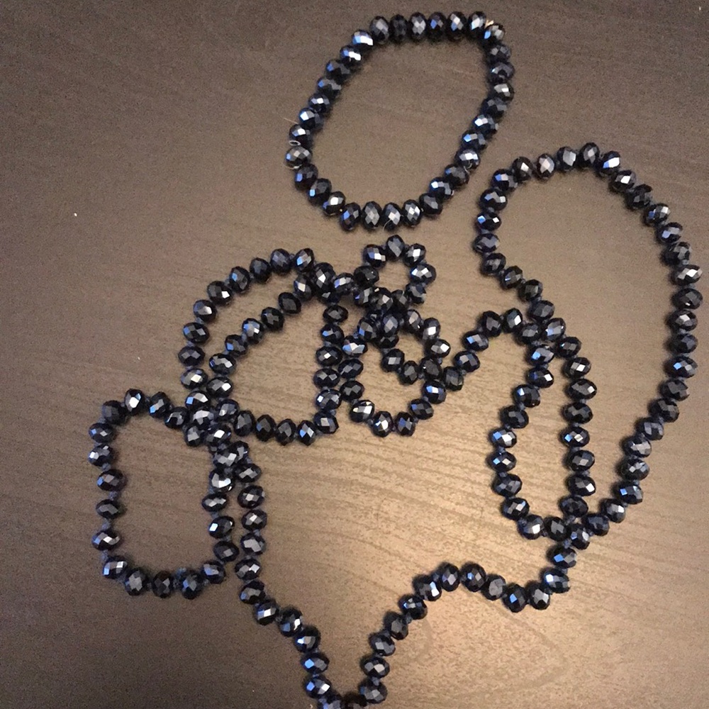 Matching Bead Necklace and bracelet